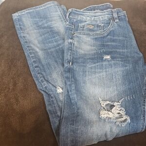 Buffalo David Bitton Blue Boyfriend Jeans Vintage Wash